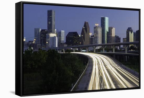 City Skyline, Houston, Texas, United States of America, North America-Gavin-Framed Stretched Canvas