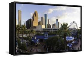 City Skyline, Houston, Texas, United States of America. North America-Gavin-Framed Stretched Canvas