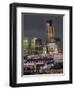 City Skyline Illuminated at Night, London, England, UK-Miller John-Framed Photographic Print