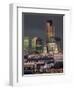 City Skyline Illuminated at Night, London, England, UK-Miller John-Framed Photographic Print