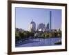 City Skyline in Early Morning, Boston, Massachusetts, New England, USA-Roy Rainford-Framed Photographic Print