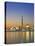 City Skyline Including Cn Tower in the Evening, Toronto, Ontario, Canada-Roy Rainford-Stretched Canvas