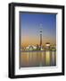 City Skyline Including Cn Tower in the Evening, Toronto, Ontario, Canada-Roy Rainford-Framed Photographic Print