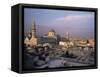 City Skyline Including Omayyad Mosque and Souk, Damascus, Syria, Middle East-Bruno Morandi-Framed Stretched Canvas