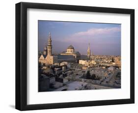 City Skyline Including Omayyad Mosque and Souk, Damascus, Syria, Middle East-Bruno Morandi-Framed Photographic Print