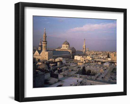 City Skyline Including Omayyad Mosque and Souk, Damascus, Syria, Middle East-Bruno Morandi-Framed Photographic Print