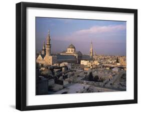 City Skyline Including Omayyad Mosque and Souk, Damascus, Syria, Middle East-Bruno Morandi-Framed Photographic Print