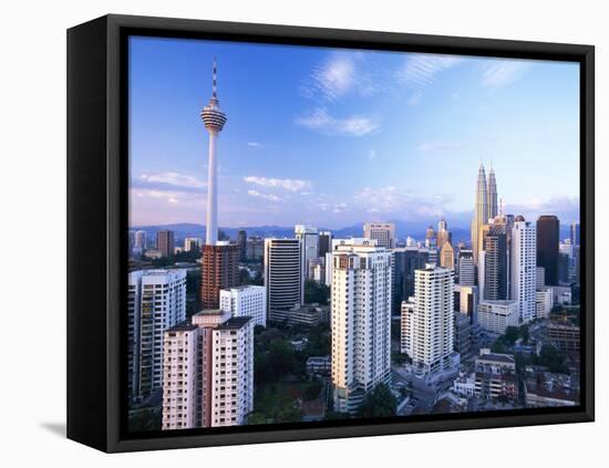 City Skyline Including the Petronas Building, Kuala Lumpur, Malaysia, Southeast Asia-Gavin Hellier-Framed Stretched Canvas