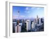 City Skyline Including the Petronas Building, Kuala Lumpur, Malaysia, Southeast Asia-Gavin Hellier-Framed Photographic Print