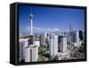 City Skyline Including the Petronas Towers, the World's Tallest Building, Kuala Lumpar, Malaysia-Gavin Hellier-Framed Stretched Canvas