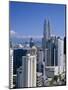 City Skyline Including the Petronas Towers, the World's Tallest Building, Kuala Lumpar, Malaysia-Gavin Hellier-Mounted Photographic Print