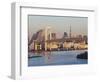 City Skyline Including the Rainbow Bridge and Tokyo Tower, Odaiba, Tokyo Bay, Tokyo, Honshu, Japan-Gavin Hellier-Framed Photographic Print