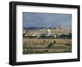 City Skyline, Jerusalem, Israel, Middle East-Harding Robert-Framed Photographic Print
