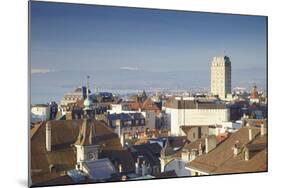 City Skyline, Lausanne, Vaud, Switzerland, Europe-Ian Trower-Mounted Photographic Print