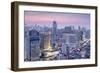 City Skyline Looking Along the Bts Skytrain-Alex Robinson-Framed Photographic Print