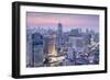 City Skyline Looking Along the Bts Skytrain-Alex Robinson-Framed Photographic Print