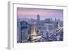 City Skyline Looking Along the Bts Skytrain-Alex Robinson-Framed Photographic Print