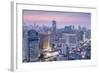 City Skyline Looking Along the Bts Skytrain-Alex Robinson-Framed Photographic Print