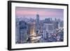 City Skyline Looking Along the Bts Skytrain-Alex Robinson-Framed Photographic Print