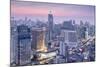 City Skyline Looking Along the Bts Skytrain-Alex Robinson-Mounted Photographic Print