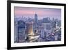 City Skyline Looking Along the Bts Skytrain-Alex Robinson-Framed Photographic Print