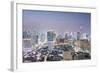 City Skyline Looking Along the Bts Skytrain-Alex Robinson-Framed Photographic Print