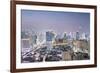 City Skyline Looking Along the Bts Skytrain-Alex Robinson-Framed Photographic Print