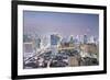 City Skyline Looking Along the Bts Skytrain-Alex Robinson-Framed Photographic Print