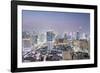 City Skyline Looking Along the Bts Skytrain-Alex Robinson-Framed Photographic Print