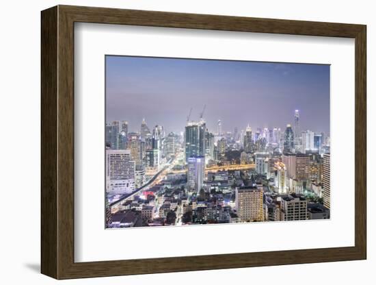 City Skyline Looking Along the Bts Skytrain-Alex Robinson-Framed Photographic Print