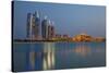 City Skyline Looking Towards the Emirates Palace Hotel and Etihad Towers-Jane Sweeney-Stretched Canvas