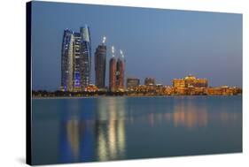 City Skyline Looking Towards the Emirates Palace Hotel and Etihad Towers-Jane Sweeney-Stretched Canvas