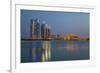 City Skyline Looking Towards the Emirates Palace Hotel and Etihad Towers-Jane Sweeney-Framed Photographic Print