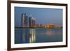 City Skyline Looking Towards the Emirates Palace Hotel and Etihad Towers-Jane Sweeney-Framed Photographic Print