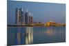 City Skyline Looking Towards the Emirates Palace Hotel and Etihad Towers-Jane Sweeney-Mounted Photographic Print