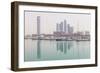 City Skyline Looking Towards the Emirates Palace Hotel and Etihad Towers-Jane Sweeney-Framed Photographic Print