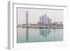 City Skyline Looking Towards the Emirates Palace Hotel and Etihad Towers-Jane Sweeney-Framed Photographic Print