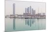 City Skyline Looking Towards the Emirates Palace Hotel and Etihad Towers-Jane Sweeney-Mounted Photographic Print