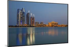 City Skyline Looking Towards the Emirates Palace Hotel and Etihad Towers-Jane Sweeney-Mounted Photographic Print