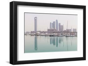 City Skyline Looking Towards the Emirates Palace Hotel and Etihad Towers-Jane Sweeney-Framed Photographic Print