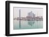 City Skyline Looking Towards the Emirates Palace Hotel and Etihad Towers-Jane Sweeney-Framed Photographic Print