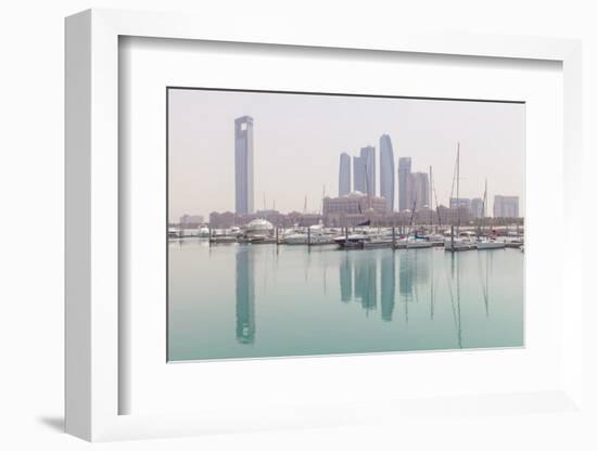 City Skyline Looking Towards the Emirates Palace Hotel and Etihad Towers-Jane Sweeney-Framed Photographic Print