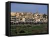 City Skyline, Meknes, Morocco, North Africa, Africa-Woolfitt Adam-Framed Stretched Canvas