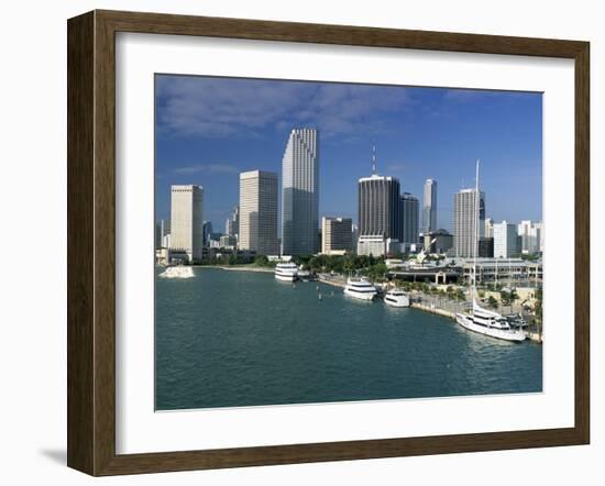 City Skyline, Miami, Florida, USA-Gavin Hellier-Framed Photographic Print