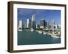 City Skyline, Miami, Florida, USA-Gavin Hellier-Framed Photographic Print