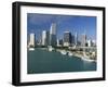 City Skyline, Miami, Florida, USA-Gavin Hellier-Framed Photographic Print