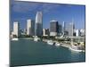 City Skyline, Miami, Florida, USA-Gavin Hellier-Mounted Photographic Print