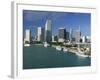 City Skyline, Miami, Florida, USA-Gavin Hellier-Framed Photographic Print