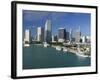 City Skyline, Miami, Florida, USA-Gavin Hellier-Framed Photographic Print