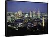 City Skyline, Montreal, Quebec, Canada-Walter Bibikow-Framed Stretched Canvas